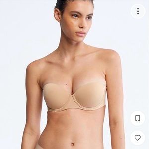 Calvin Klein strapless pushup nude bra 36B